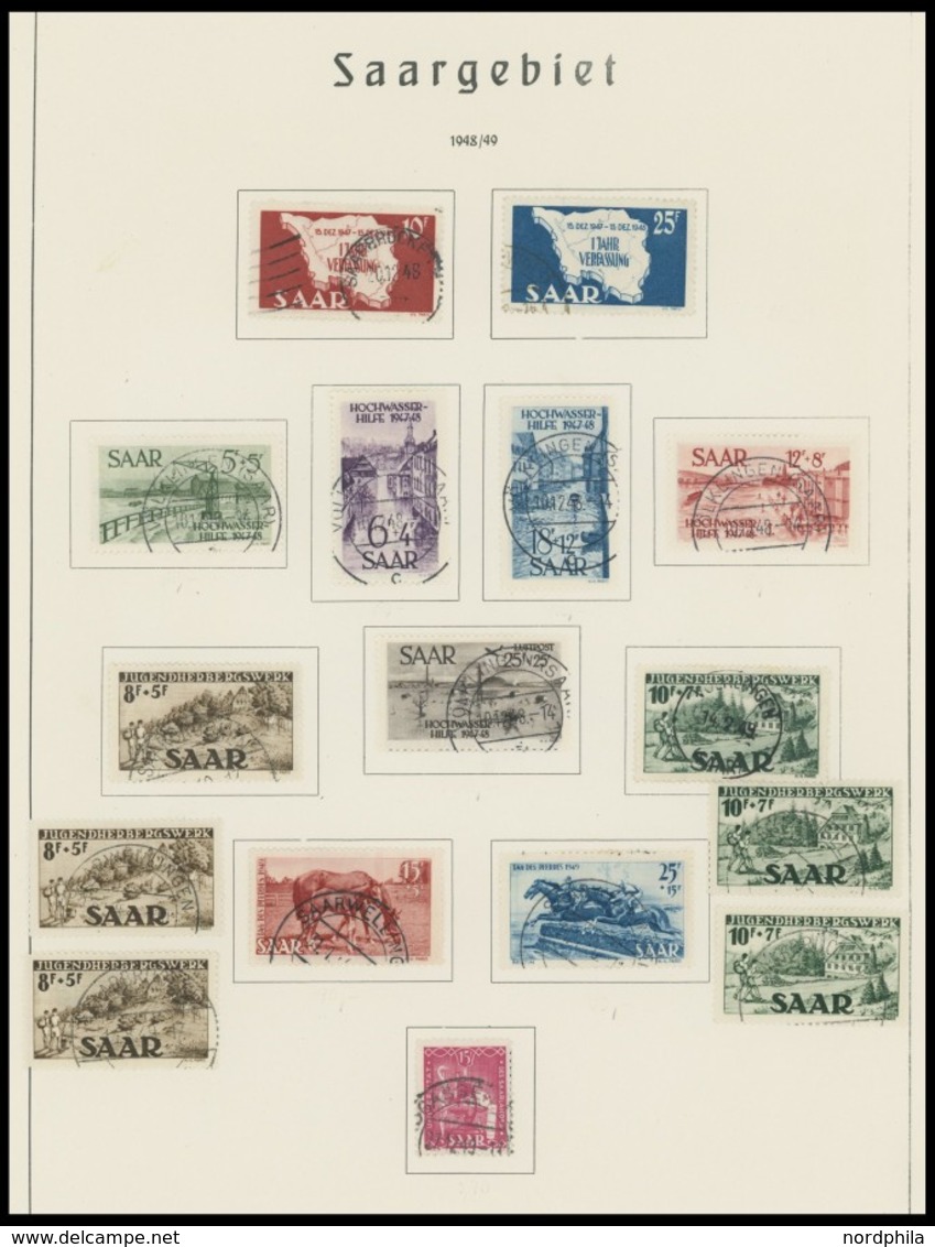 SAMMLUNGEN, LOTS O, 1947-56, Gestempelte Sammlung Mit Einigen Mittleren Werten, Feinst/Pracht, Einige Stempel Sind Nicht - Other & Unclassified