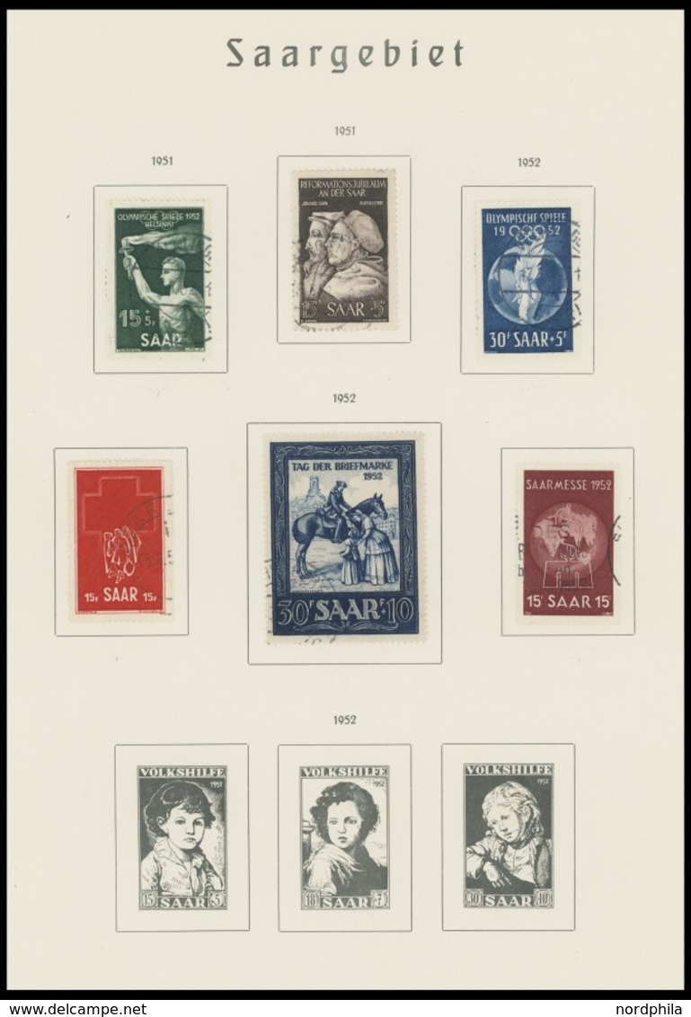 SAMMLUNGEN, LOTS O, 1947-56, Gestempelte Sammlung Mit Einigen Mittleren Werten, Feinst/Pracht, Einige Stempel Sind Nicht - Other & Unclassified