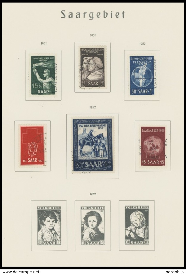 SAMMLUNGEN, LOTS O, 1947-56, Gestempelte Sammlung Mit Einigen Mittleren Werten, Feinst/Pracht, Einige Stempel Sind Nicht - Otros & Sin Clasificación