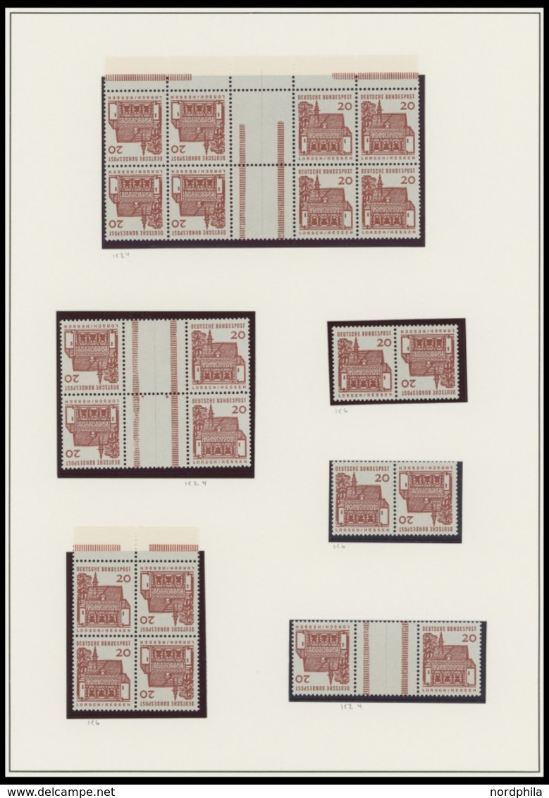 ZUSAMMENDRUCKE K 2a-K 5 **, 1963-65, Postfrische Partie Bedeutende Deutsche In Kehrdruckpaaren, überwiegend In Bogenteil - Used Stamps