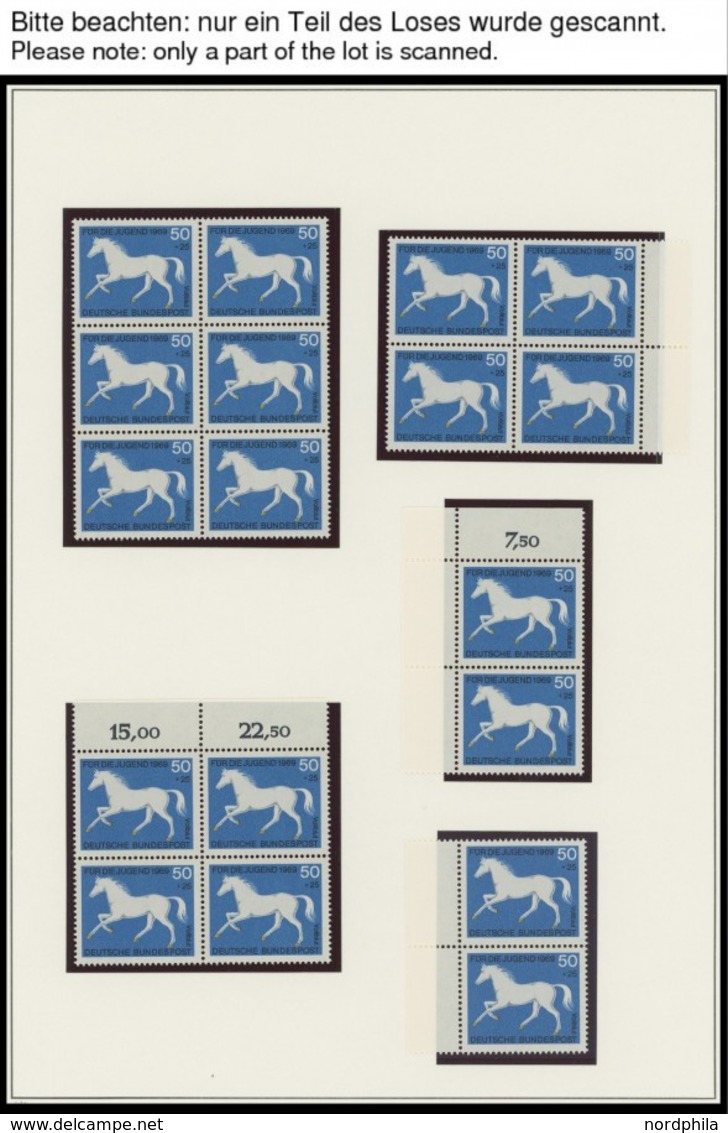 JAHRGÄNGE 576-611 VB **, 1969, Postfrischer Jahrgang, 18 - 22x In Einheiten Plus Einzelmarke, Viele Randstücke, Bis Auf  - Other & Unclassified
