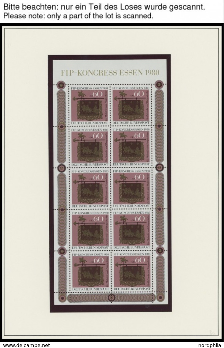 JAHRGÄNGE 1033-67 VB **, 1980, In Den Hauptnummern Kompletter Postfrischer Jahrgang, 8x In Viererblocks, Fast Nur Randst - Other & Unclassified