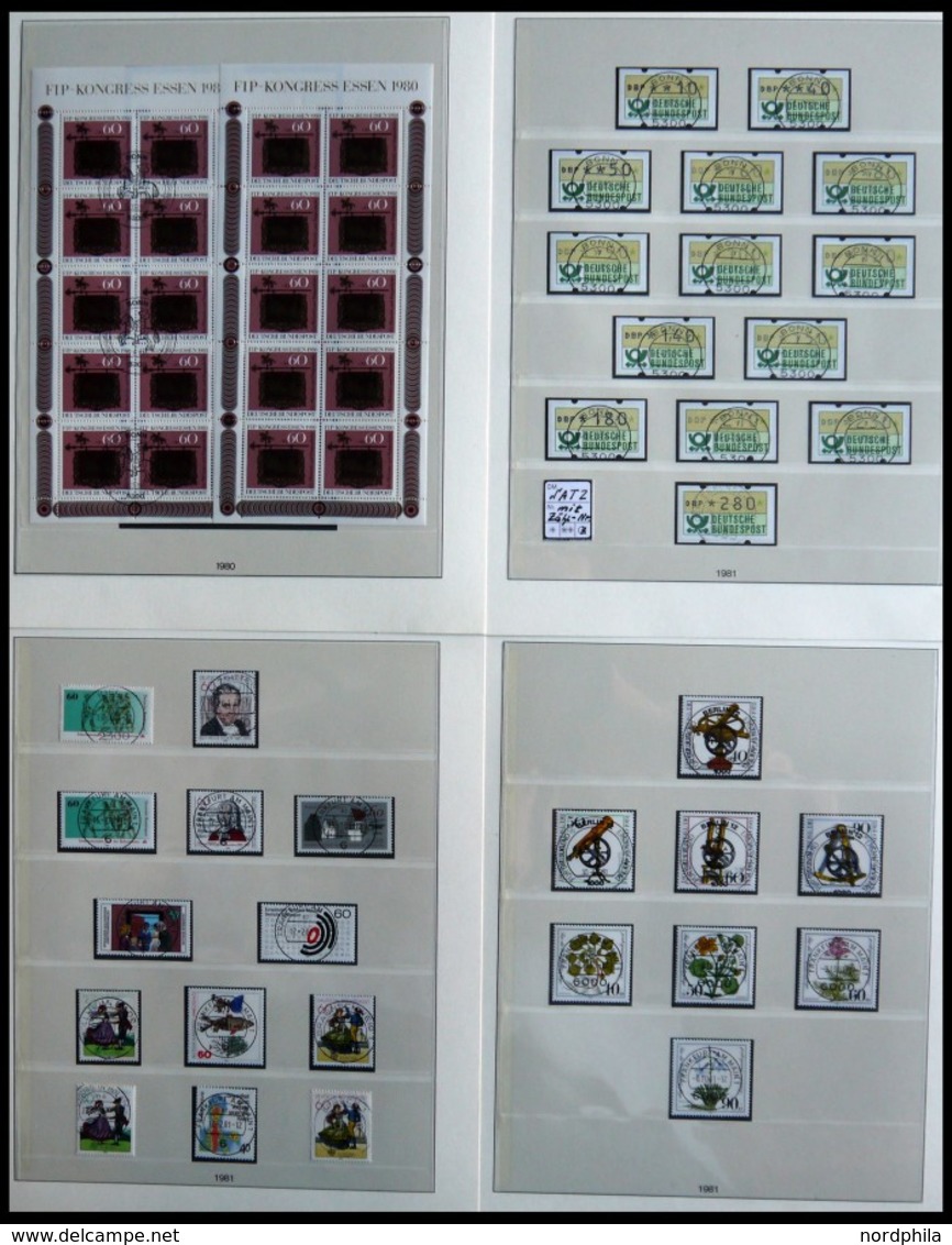 JAHRGÄNGE 1033-1196 O, 1980-83, 4 Komplette Jahrgänge Auf Lindner-Falzlosseiten, Pracht - Other & Unclassified