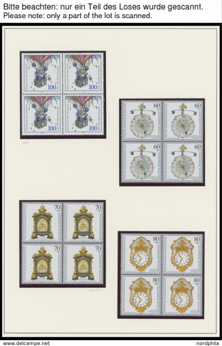 JAHRGÄNGE 1582-1644 VB **, 1992, In Den Hauptnummern Kompletter Postfrischer Jahrgang In Viererblocks, Sauber Auf Leucht - Andere & Zonder Classificatie