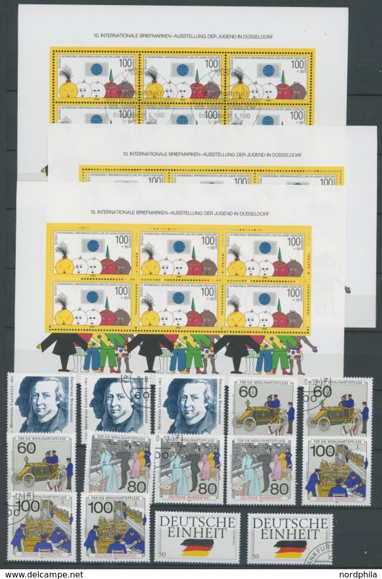SAMMLUNGEN **, Ab Mi.Nr. 890 In Den Hauptnummern Komplette Postfrische Sammlung Bundesrepublik Von 1976-99 Sauber In 2 E - Usados