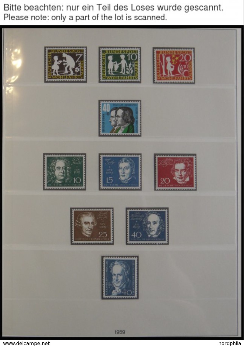 SAMMLUNGEN **, In Den Hauptnummern Komplette Postfrische (Mi.Nr. 302-06 Gestempelt) Sammlung Bundesrepublik Von 1959-71  - Used Stamps