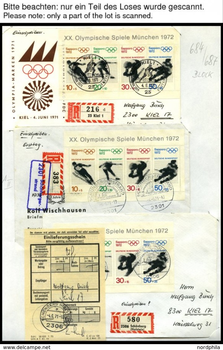 SAMMLUNGEN Umfangreiche Sammlung Von über 2000 Bedarfsbelegen Bundesrepublik Von 1958-72 In 6 Dicken Leitzordnern, Meist - Used Stamps