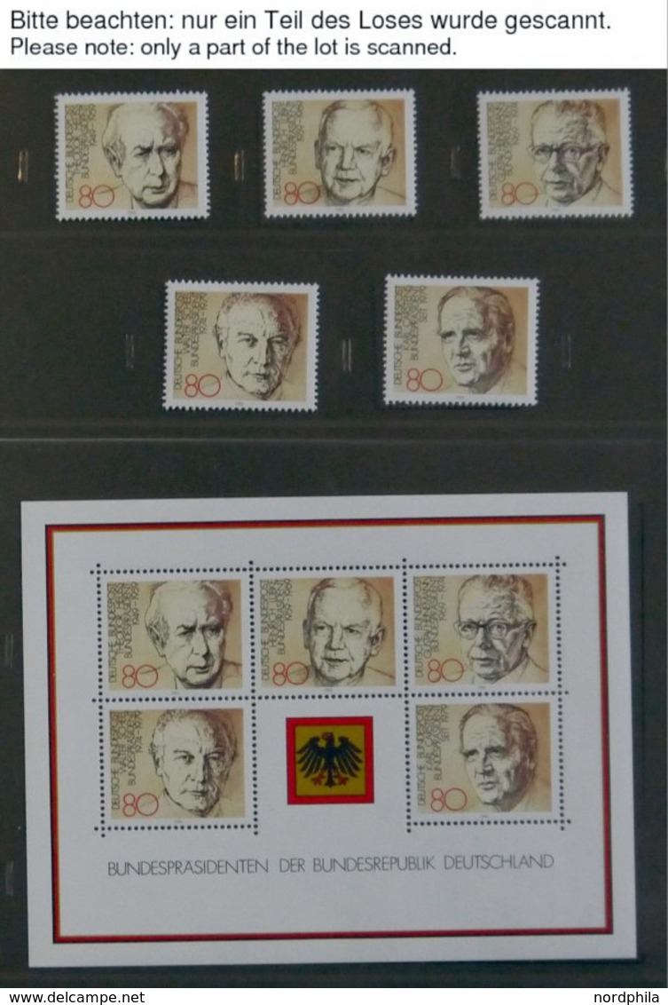 SAMMLUNGEN **,o , 1980-89, In Den Hauptnummern Komplette Postfrische Sammlung Bundesrepublik Auf SAFE Dual Plus Seiten,  - Usados