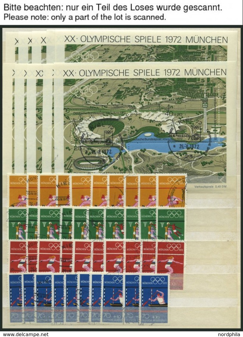 LOTS O, 1968-72, Olympische Spiele, Je 10x Incl. Blocks Komplett, Fast Nur Pracht - Otros & Sin Clasificación