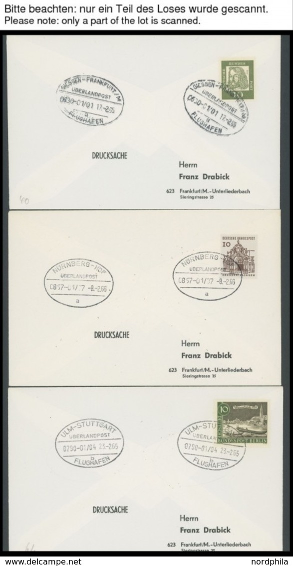 LOTS 1963/66, 33 Belege Mit Verschiedenen Überlandstempel, Meist Drucksachen, Prachterhaltung - Sonstige & Ohne Zuordnung