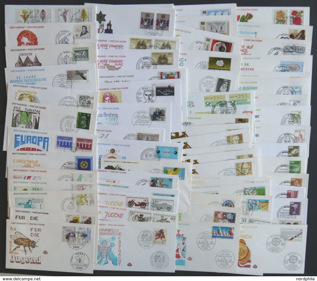 LOTS 1982-84, 65 Verschiedene FDC`s, Fast Nur Prachterhaltung, Mi. 260.- - Other & Unclassified