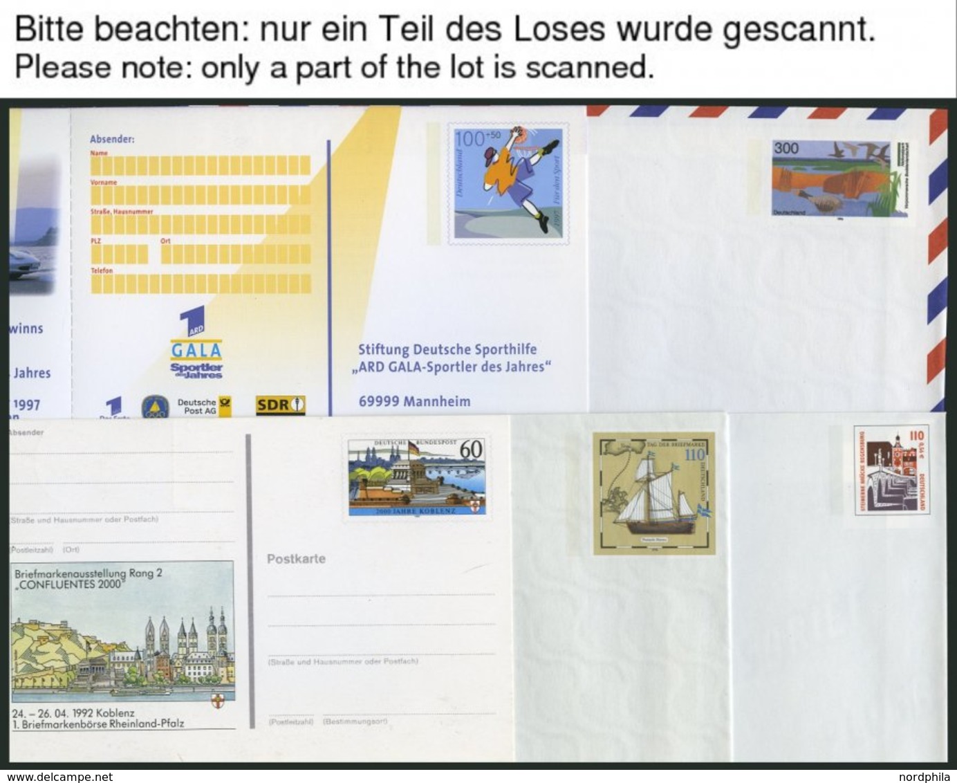GANZSACHEN 1982-2002, 90 Verschiedene Ganzsachen, Ungebraucht, Pracht - Collections