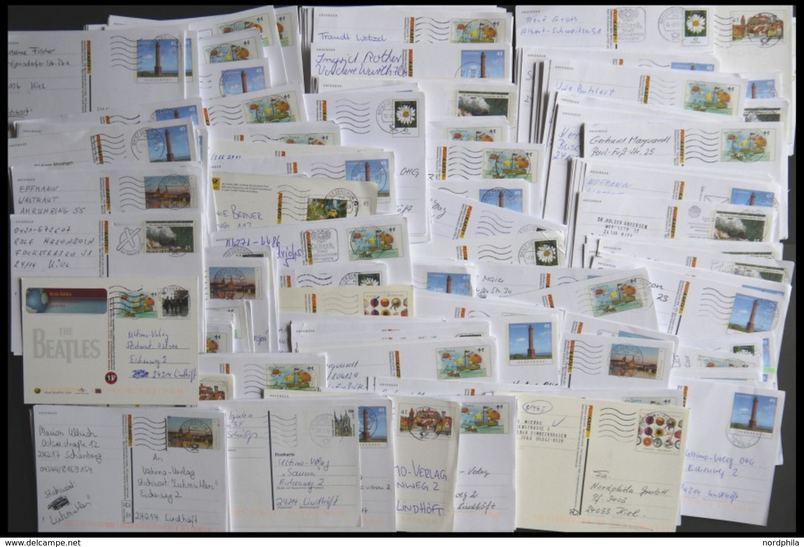 GANZSACHEN 2007-17, über 250 Ganzsachenkarten, Meist Aus Preisausschreiben, Fast Nur Prachterhaltung - Colecciones
