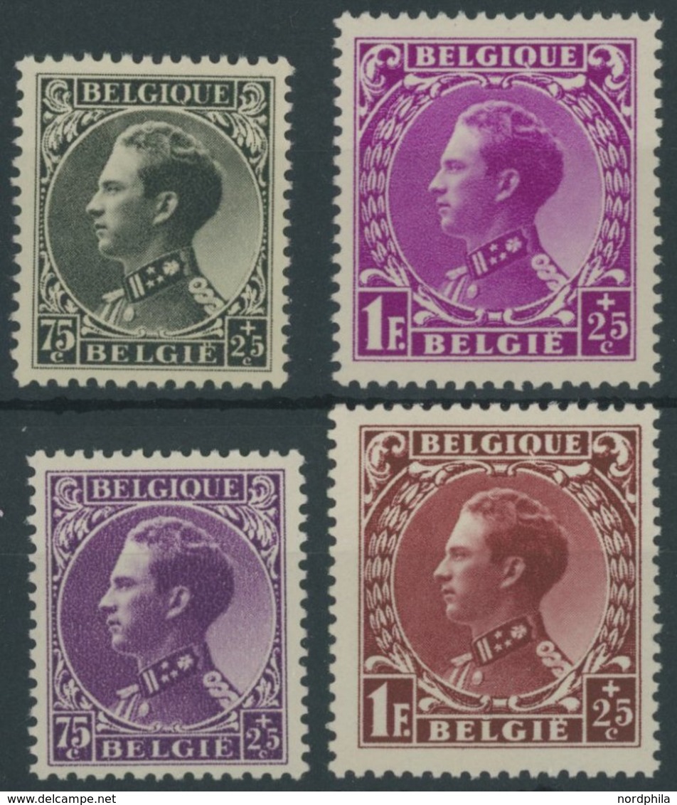 BELGIEN 382-85 **, 1934, Kriegsbeschädigtenhilfe, Postfrisch, 2 Prachtsätze, Mi. 108.- - Otros & Sin Clasificación