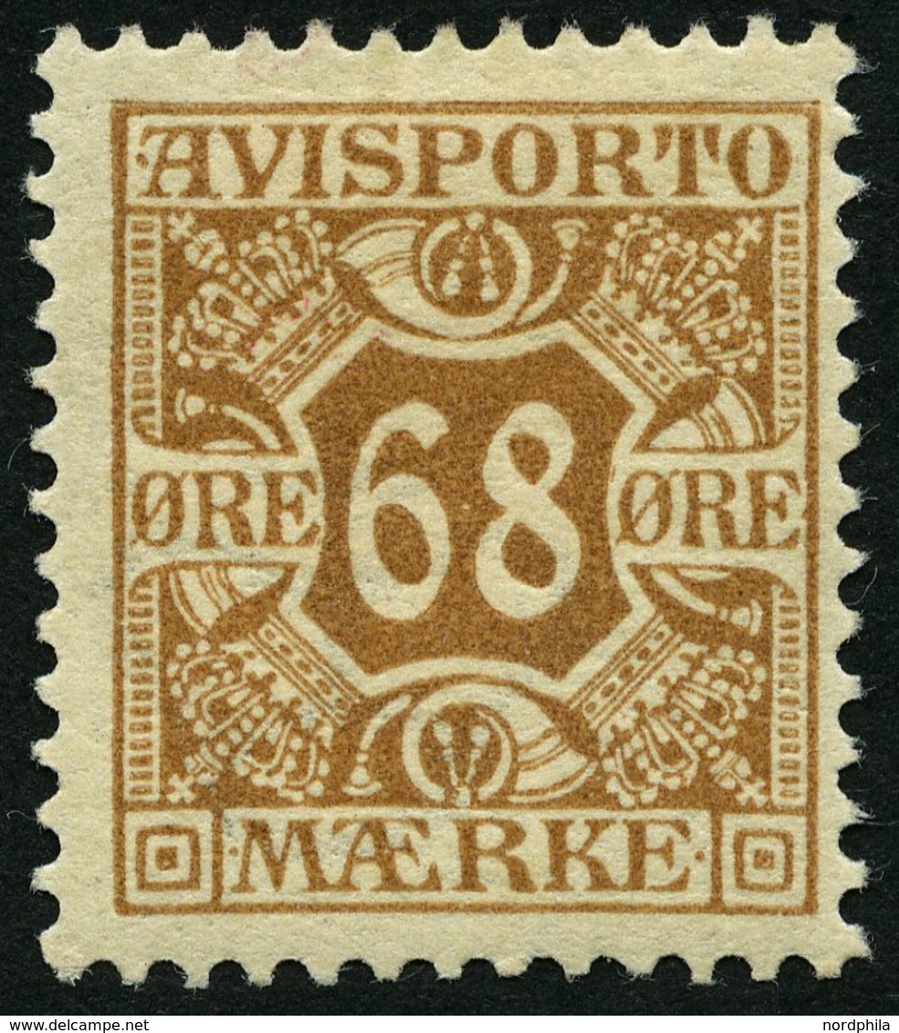 VERRECHNUNGSMARKEN V 7X *, 1907, 68 Ø Braun, Falzreste, Pracht, Mi. 120.- - Sonstige & Ohne Zuordnung