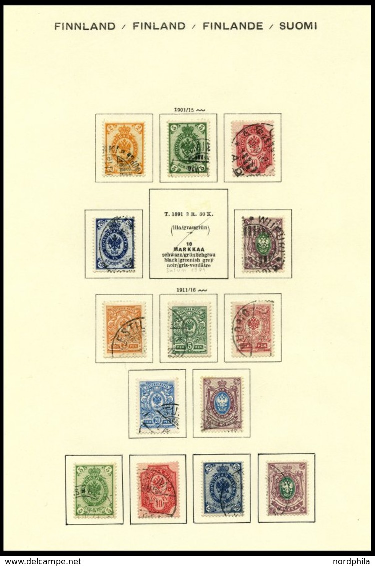 SAMMLUNGEN o, sauber gestempelter Sammlungsteil von 1885-1931 mit guten mittleren Werten, Pracht, Mi. über 1200.-