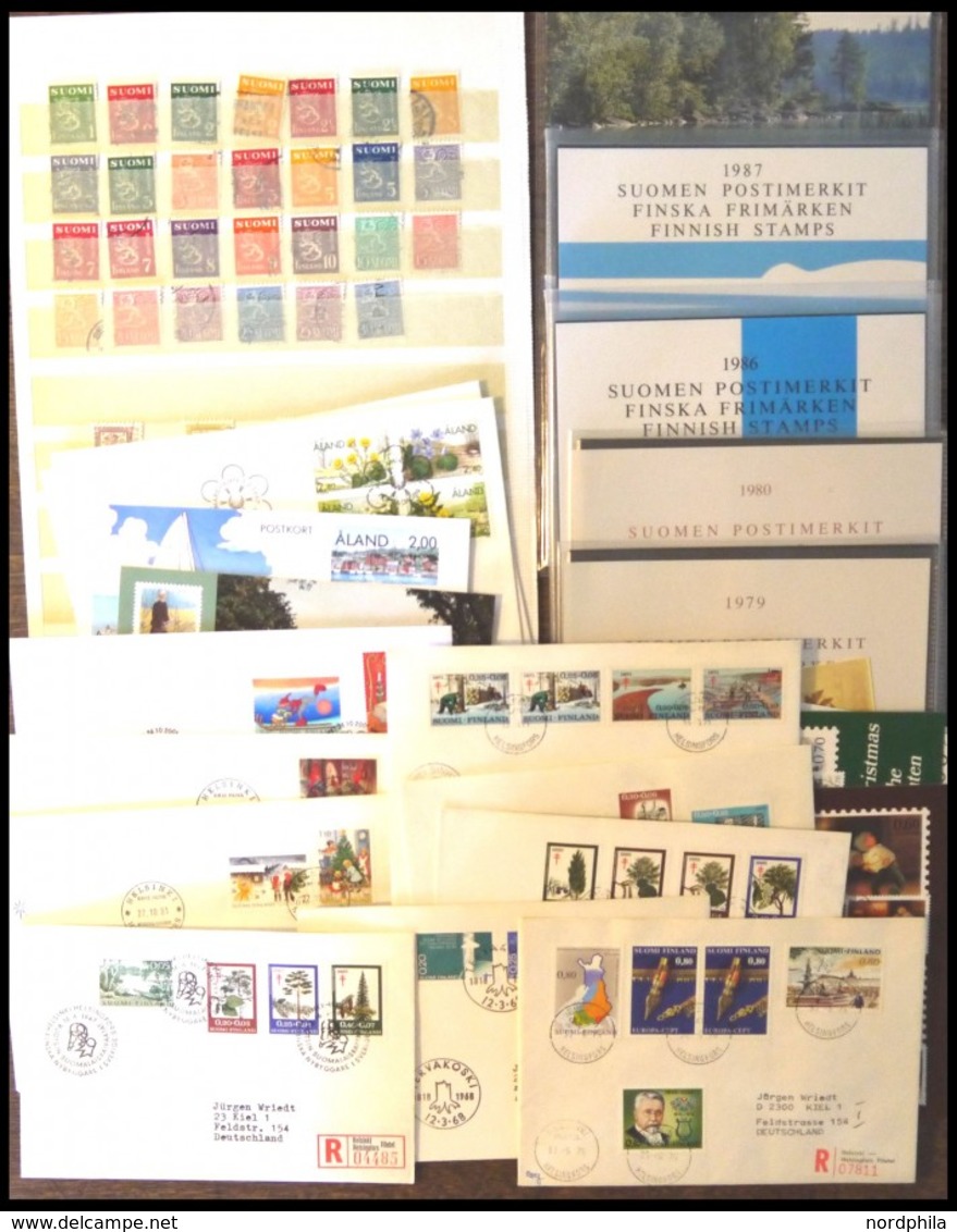 SAMMLUNGEN **,Brief,o , 1967-81, 5 Verschiedene Jahressets Von 1979/80 Und 1986-88, Dazu Ein Paar FDC`s, Maximumkarten E - Sammlungen