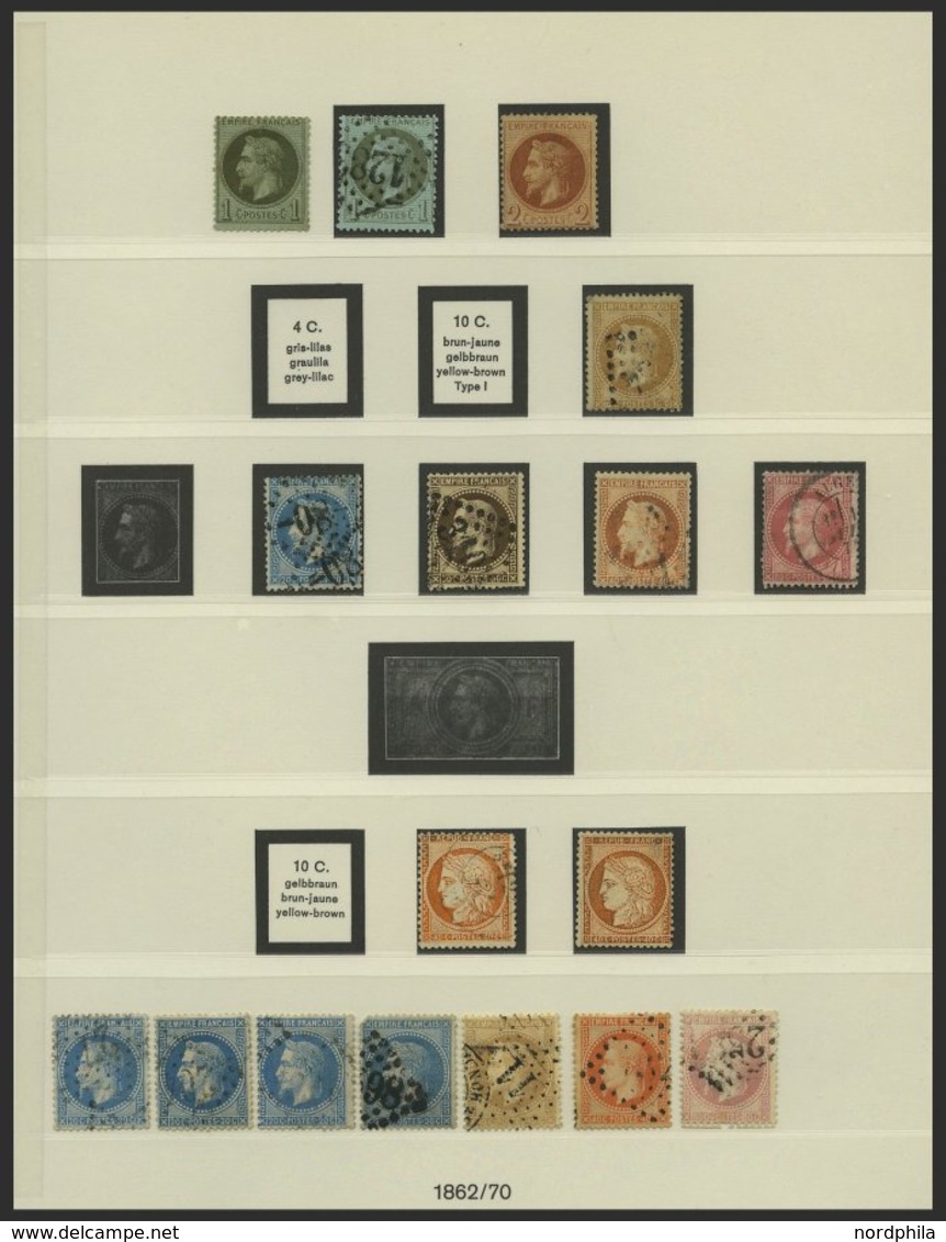 SAMMLUNGEN *,o, **, Sammlung Frankreich Von 1889-1959 In 2 Lindner Falzlosalben Mit Guten Mittleren Ausgaben, Der Klassi - Colecciones Completas