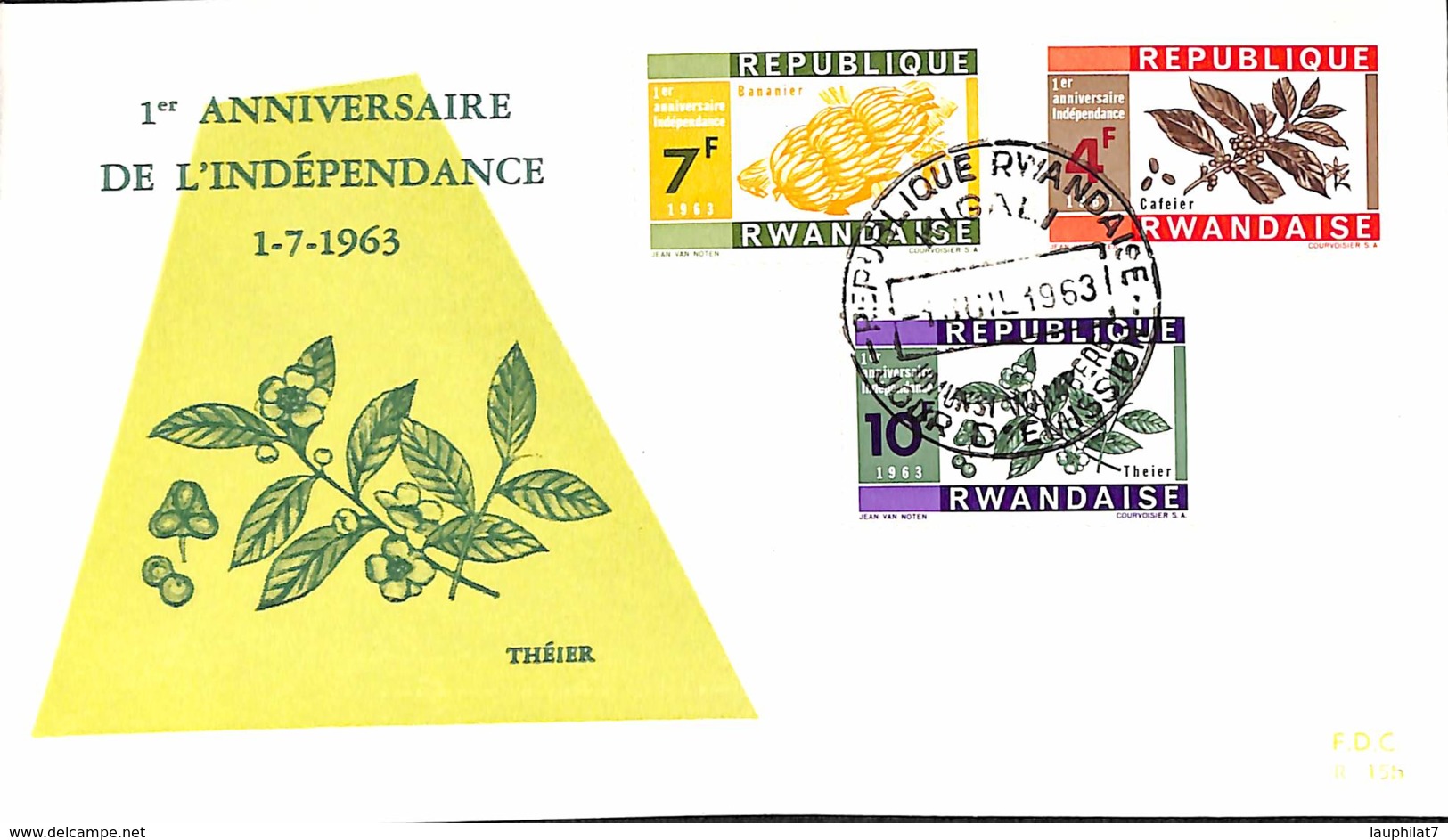 [902750]TB//-Rwanda 1963 - Anniversaire De L'indépendance, Fruits - Fruits