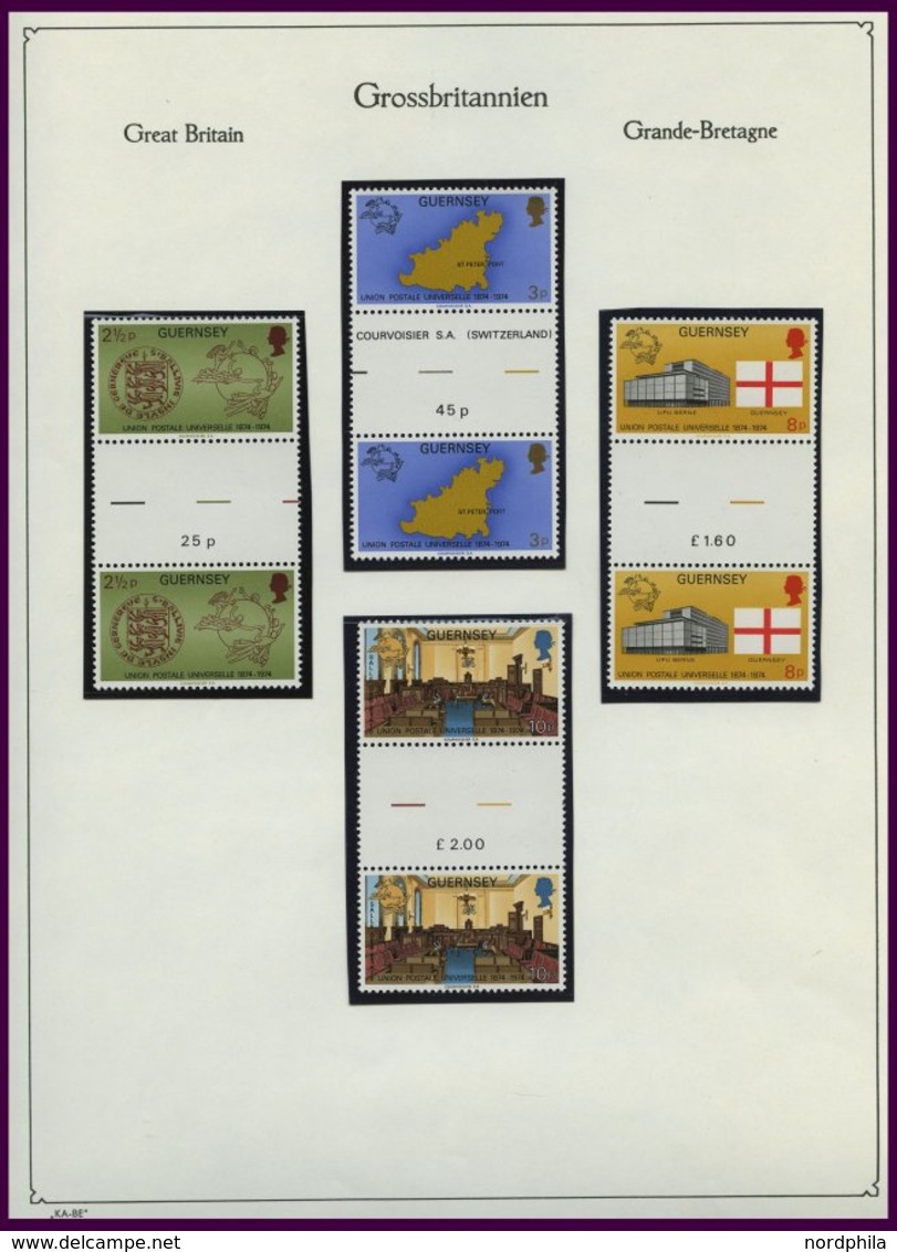 GUERNSEY **, komplette postfrische Sammlung Guernsey von 1969-83 auf KA-BE-Seiten, Prachterhaltung, Mi. 270.-