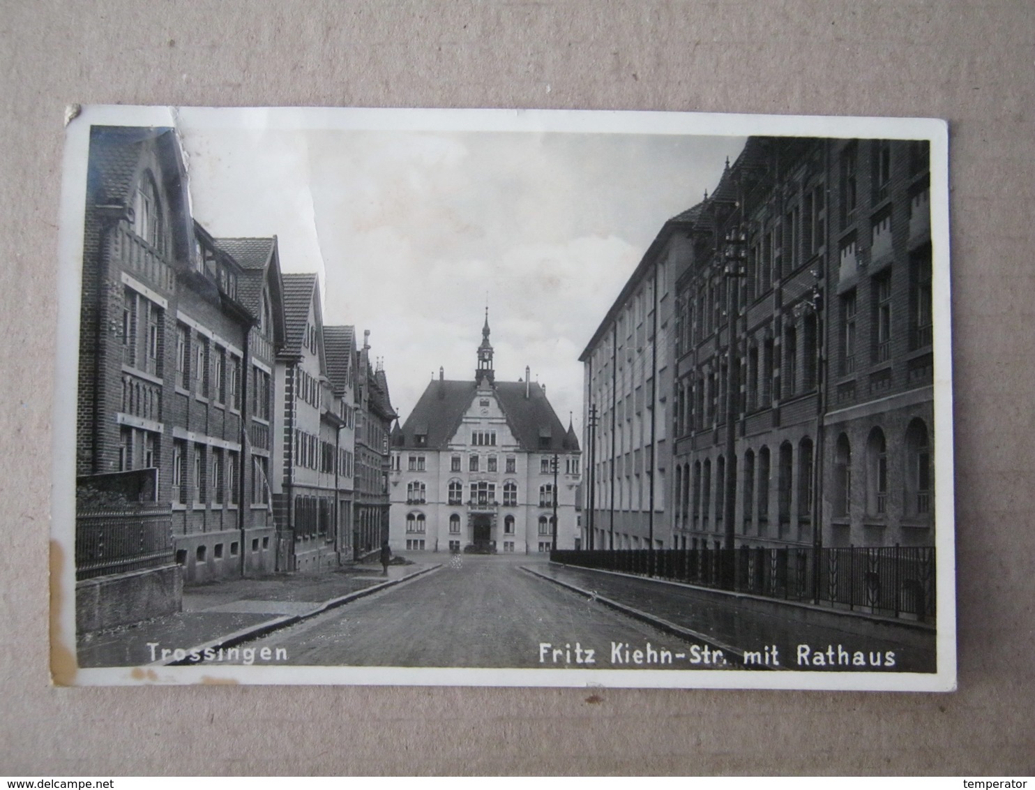 Germany / Trossingen - Fritz Kiehn Strasse Mit Rathaus, 1940. - Trossingen