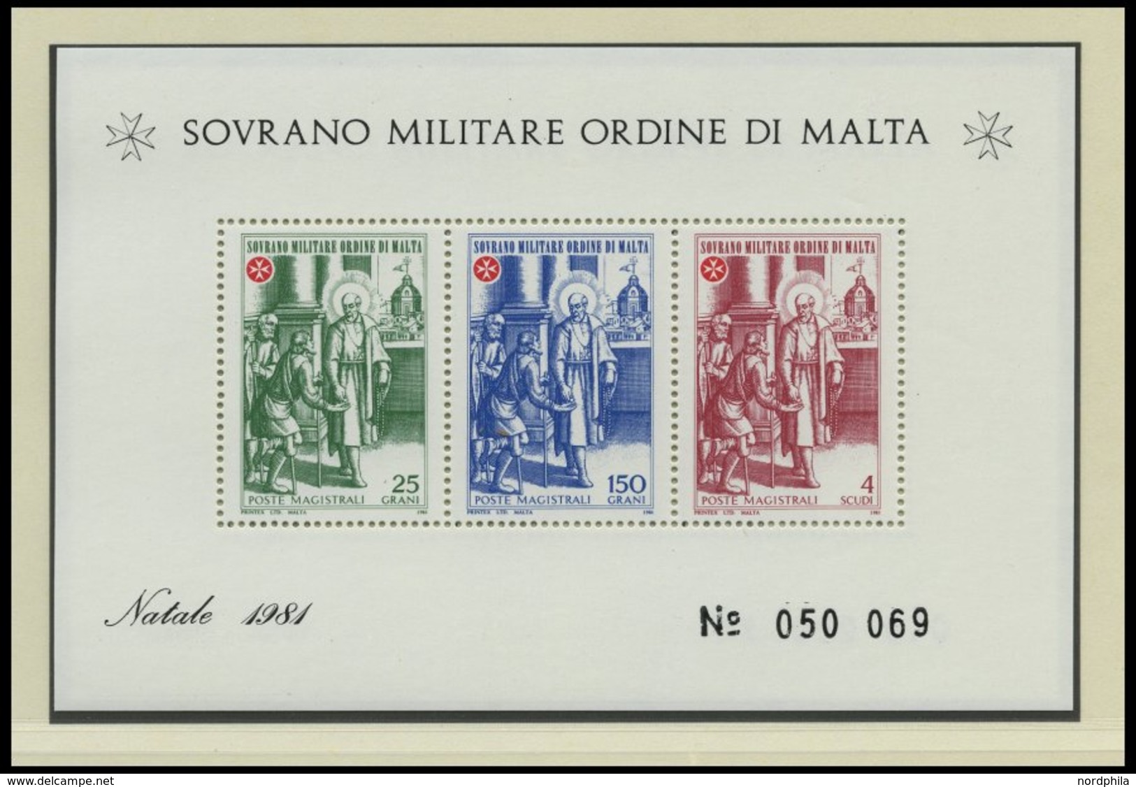 MALTA Bl. **, 1979-85, 7 Verschiedene Blocks Malta Exil-Regierung, Pracht - Usados