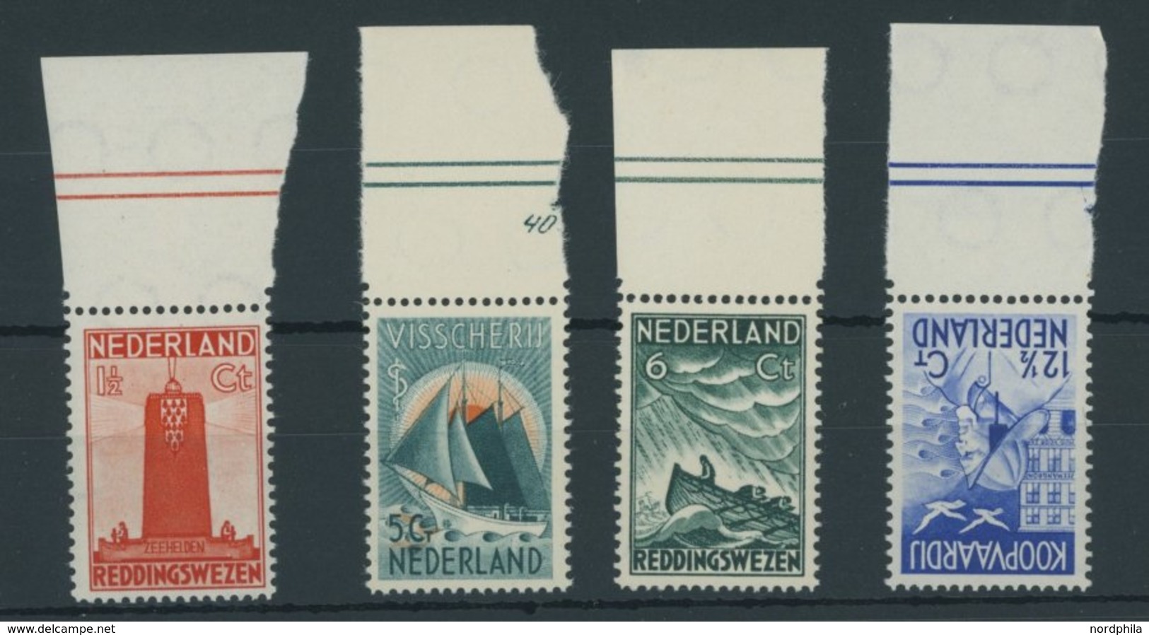 NIEDERLANDE 262-65 **, 1933, Seemannshilfe, Postfrischer Prachtsatz, Mi. 150.- - Altri & Non Classificati