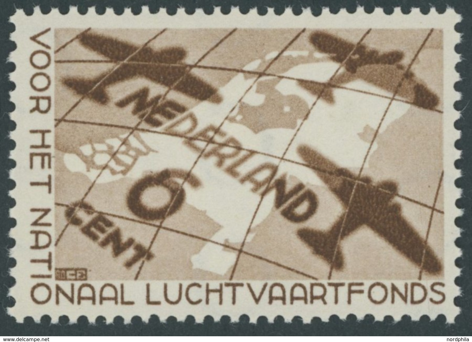 NIEDERLANDE 286 **, 1935, 6 C. Luftfahrtfonds, Postfrisch, Pracht, Mi. 75.- - Otros & Sin Clasificación