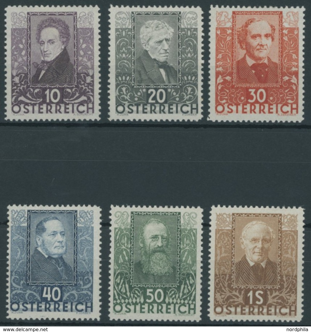 ÖSTERREICH 1918-1938 524-29 **, 1931, Dichter, Postfrischer Prachtsatz, Mi. 220.- - Sonstige & Ohne Zuordnung