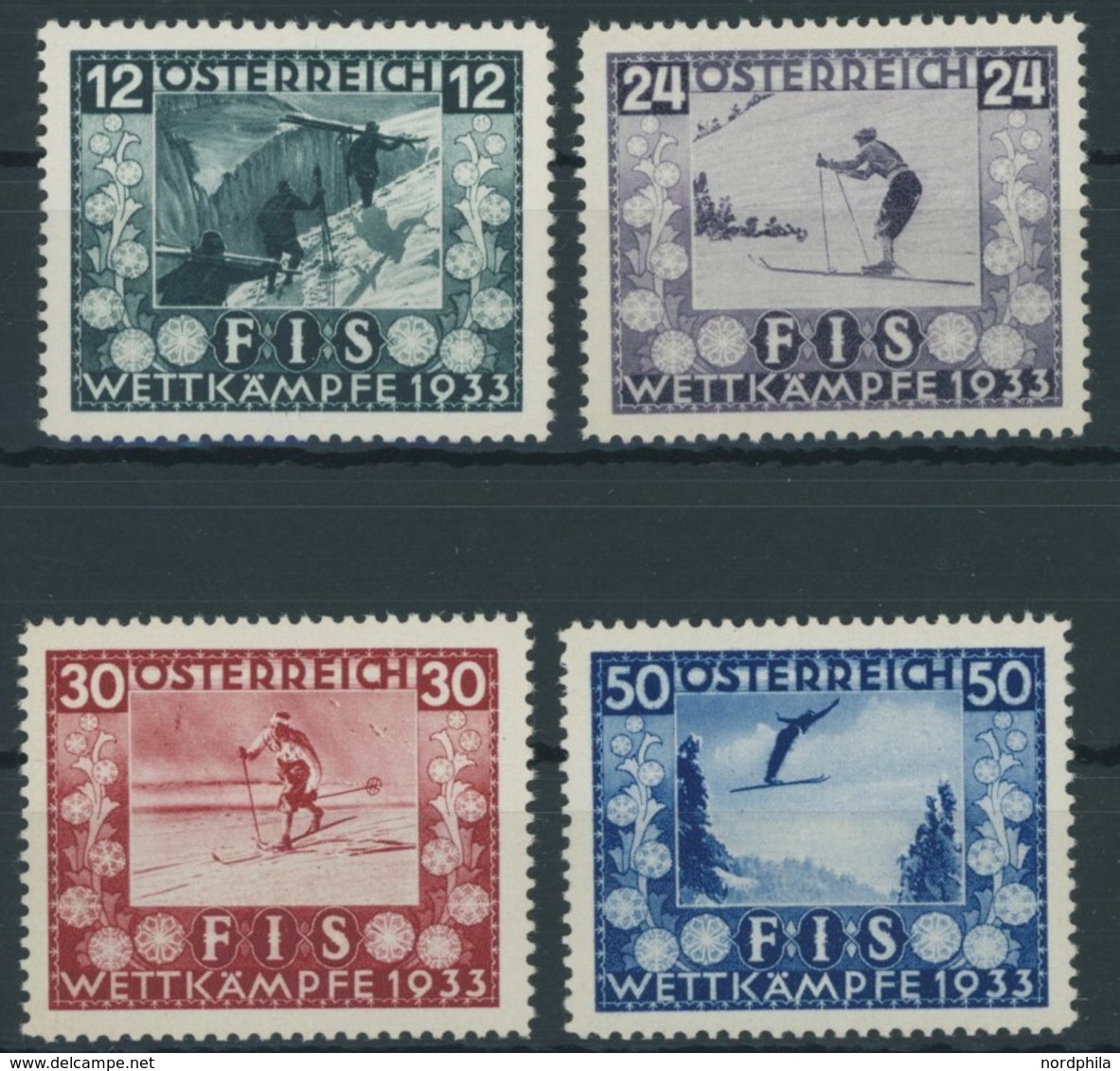 ÖSTERREICH 551-54 **, 1933, FIS I, Prachtsatz, Mi. 650.- - Otros & Sin Clasificación