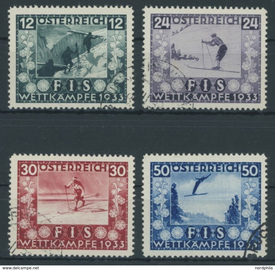 ÖSTERREICH 1918-1938 551-54 O, 1933, FIS I, Prachtsatz - Otros & Sin Clasificación
