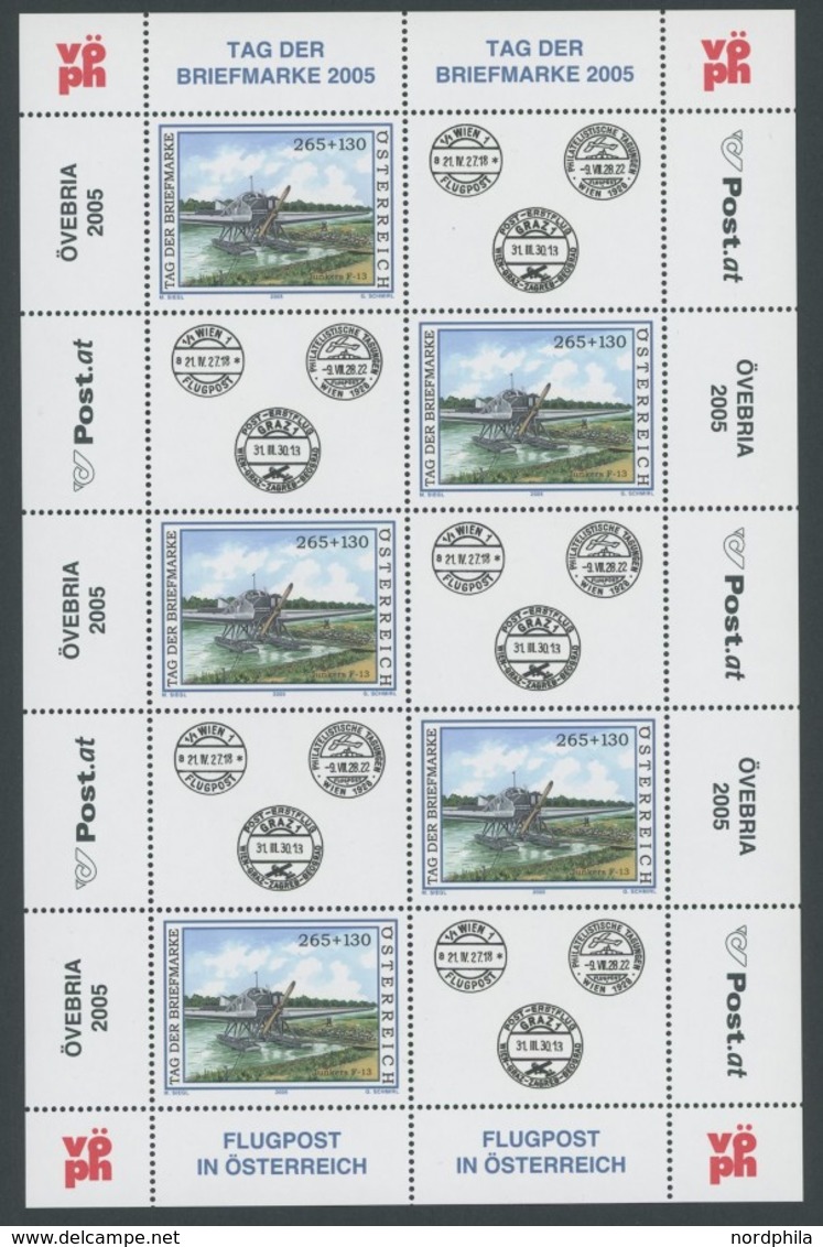 ÖSTERREICH AB 1950 2519,2532KB **, 2005, Gemälde Und Wasserflugzeug, Je Im Kleinbogen, Postfrisch, Pracht, 70.- - Gebraucht