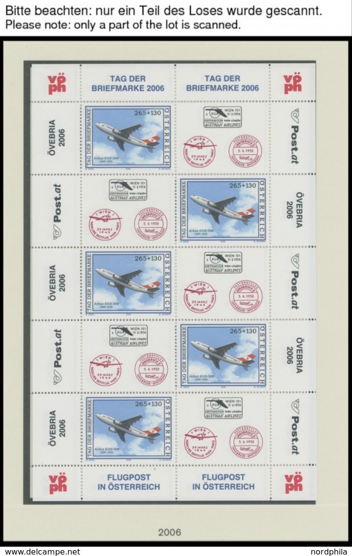 ÖSTERREICH AB 1950 A. 2572-2627KB **, 2006, Alle 7 Kleinbogen Komplett, Postfrisch, Pracht, Frankaturwert: EUR 50.75 - Usados