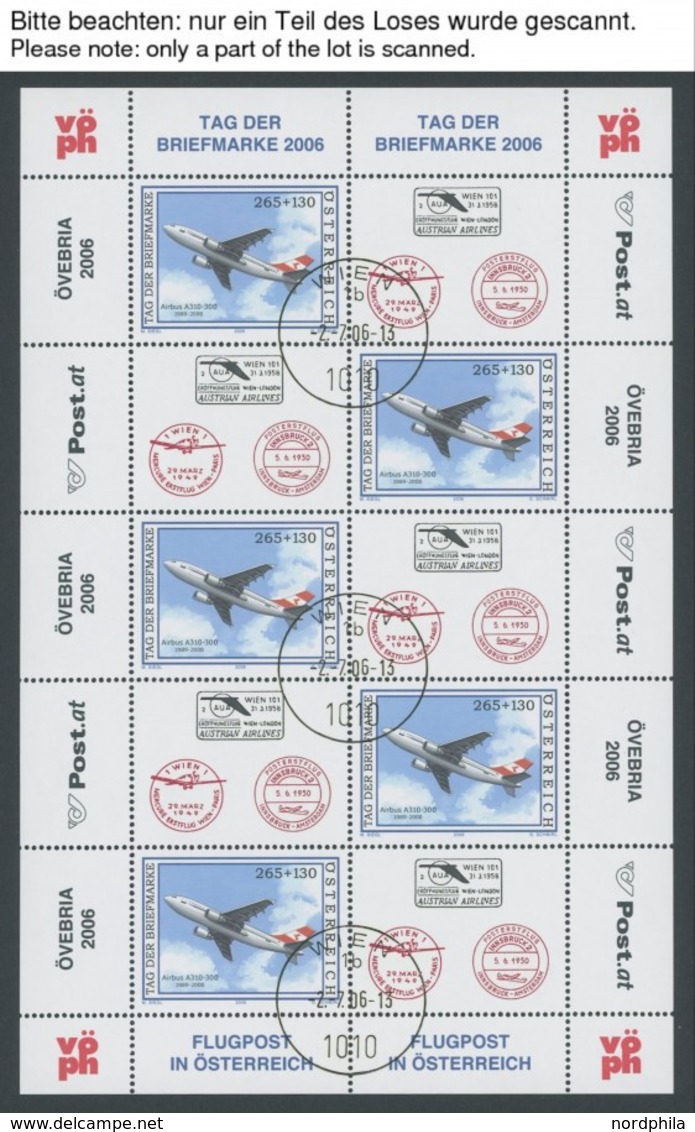 ÖSTERREICH AB 1950 A. 2572-2627KB O, 2006, Alle 7 Kleinbogen Komplett, Ersttagsstempel, Pracht, Mi. 184.- - Used Stamps