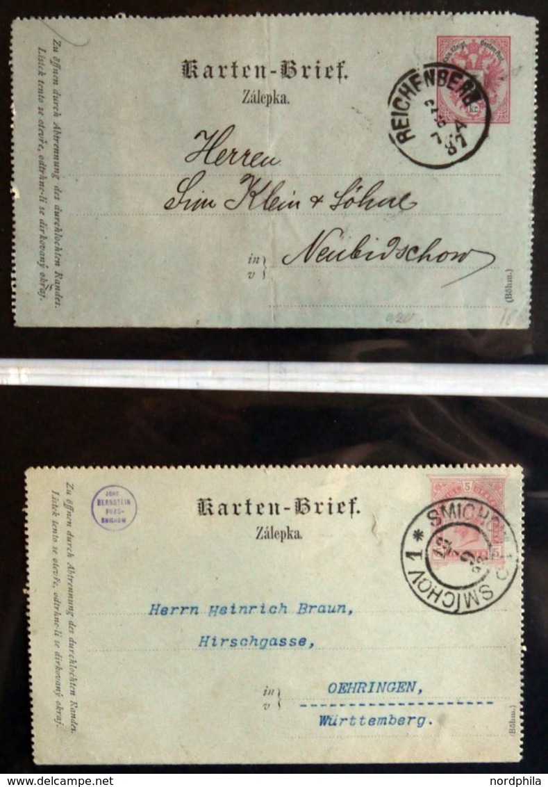 GANZSACHEN 1869-ca. 1920, Sammlung Von 62 Gebrauchten Ganzsachen (fast Nur Postkarten), Dabei Einige Bessere Abstempelun - Otros & Sin Clasificación