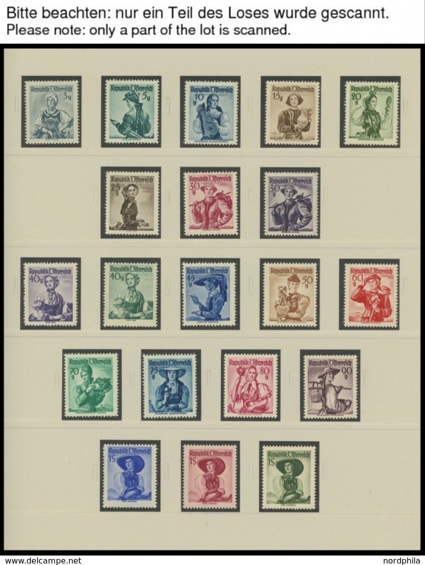 SAMMLUNGEN **, 1945-64, In Den Hauptnummern (ab Mi.Nr. 697) Komplette Postfrische Prachtsammlung Incl. Portomarken Im SA - Collections