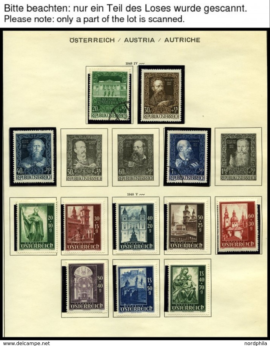 SAMMLUNGEN *,o, **, 1945-68, Sammlung Auf Schaubek-Seiten Mit Noch Guten Werten Und Sätzen, Z.T. Zweifach (*,** Und Gest - Collections