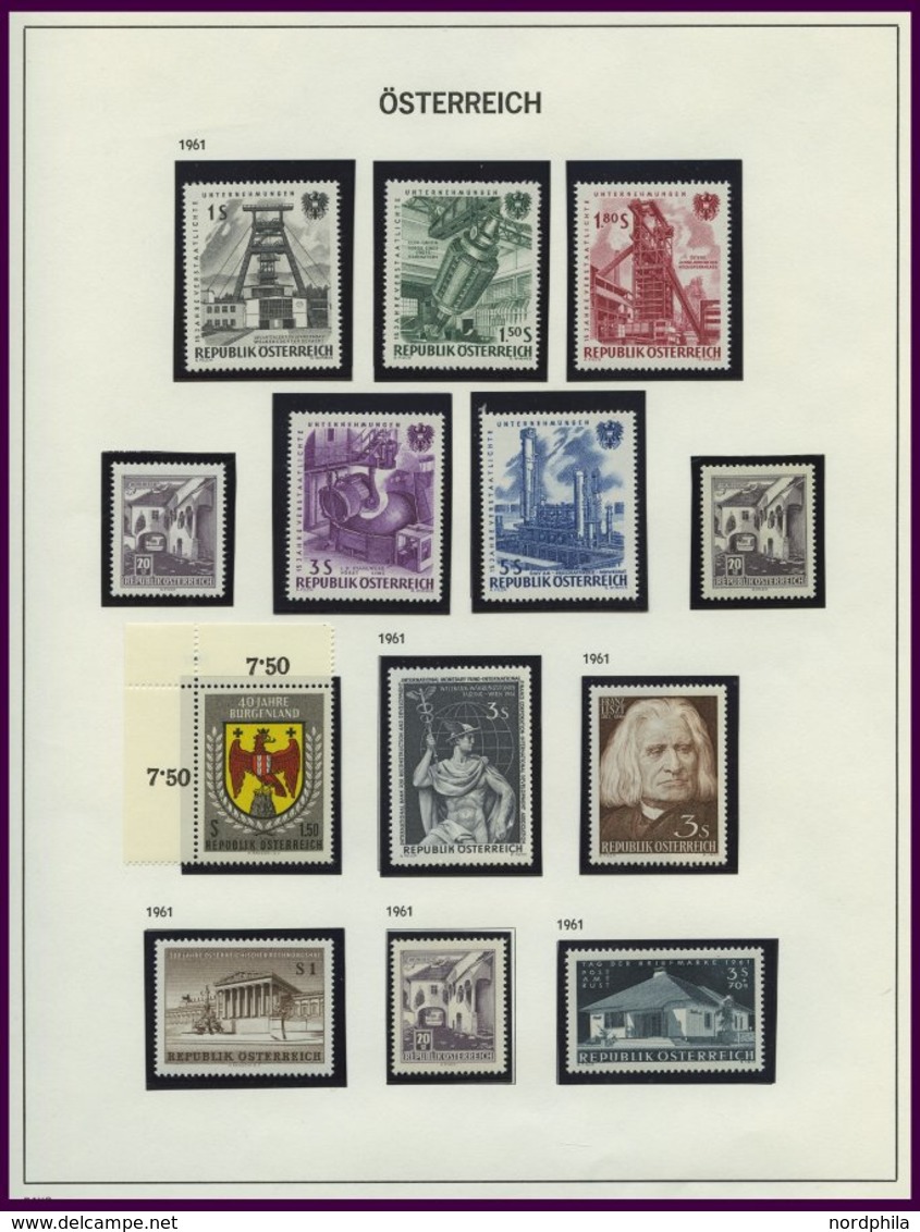 SAMMLUNGEN **, Komplette Postfrische Sammlung Österreich Von 1961-83, Prachterhaltung, Mi. 390.- - Colecciones