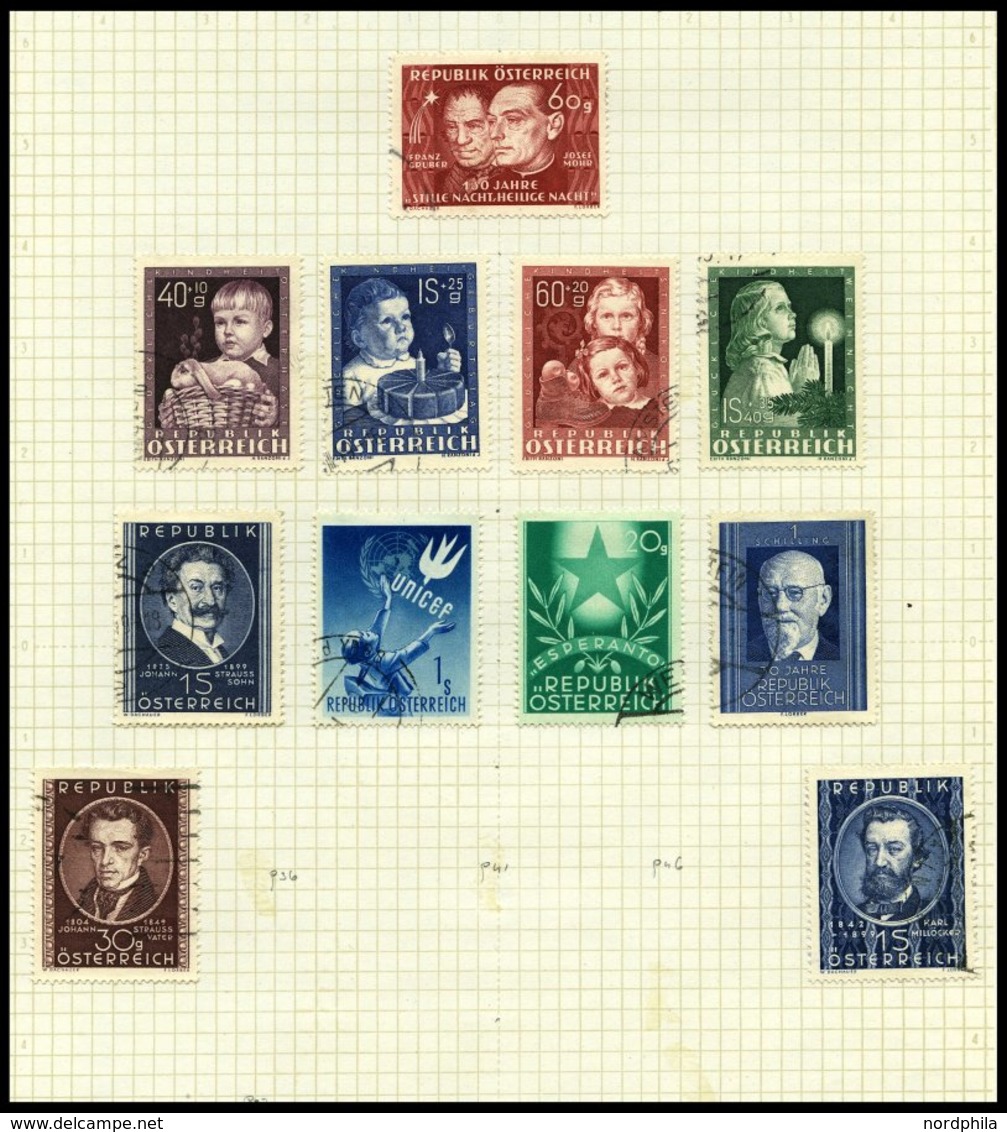 SAMMLUNGEN O, Kleine Gestempelte Sammlung Österreich Von 1945-73, Ab 1959 Recht Komplett, Meist Prachterhaltung - Sammlungen