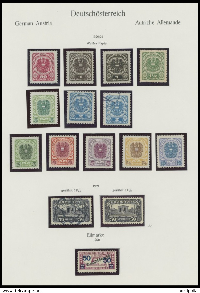 SAMMLUNGEN *,o,** , 1867-1937, Restsammlung Österreich Mit Noch Vielen Guten Mittleren Werten, Meist Prachterhaltung - Collections