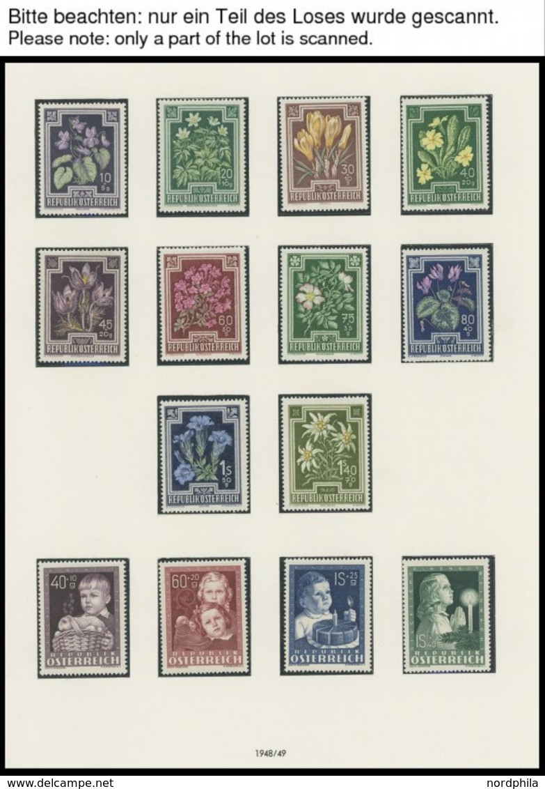 SAMMLUNGEN **,o , Fast Nur Postfrische Sammlung Österreich Von 1945-86 In 2 SAFE Falzlosalben Mit Vielen Guten Ausgaben, - Collections