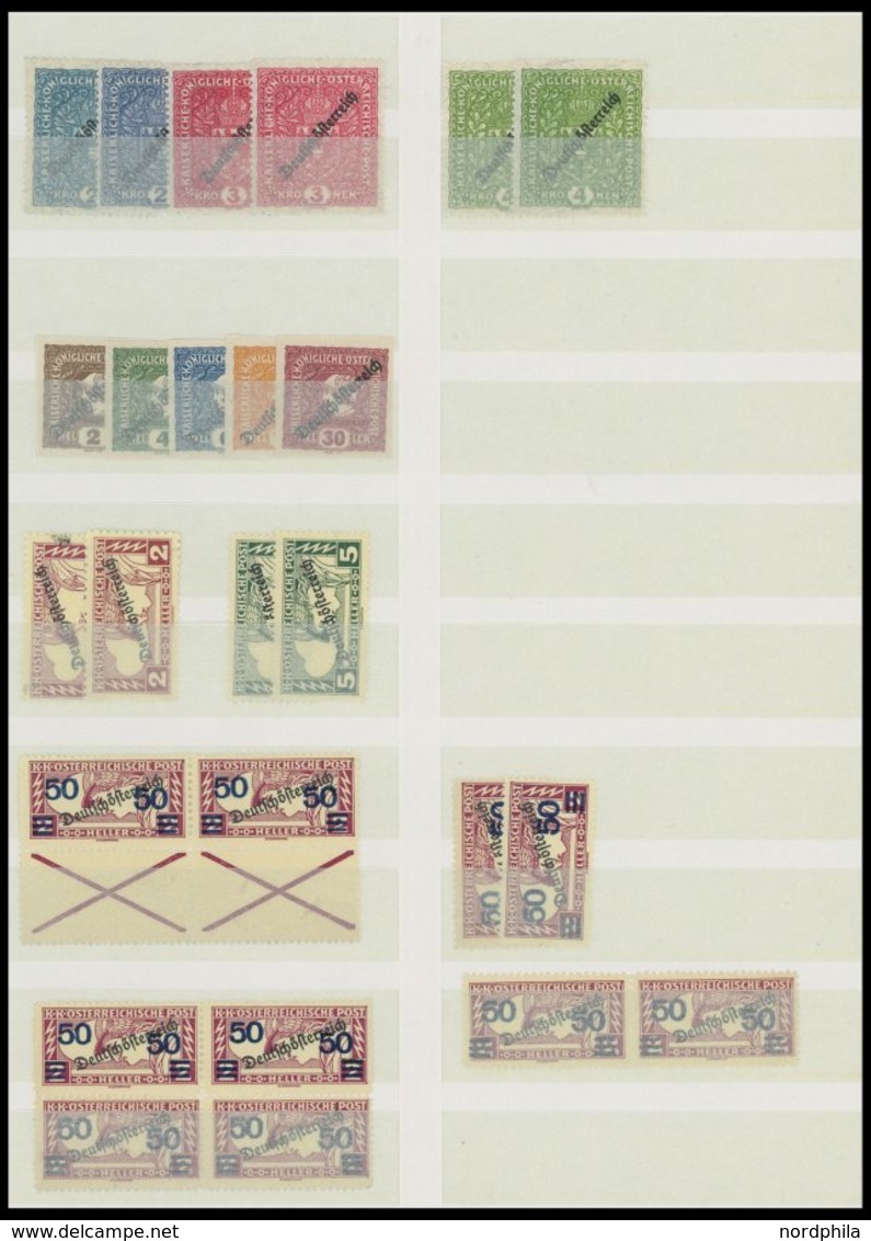 LOTS **, Postfrische Lagerpartie Von 1918-1937 Im Einsteckbuch, Dabei Viele Blockstücke, Fast Nur Prachterhaltung, Mi. ü - Collections