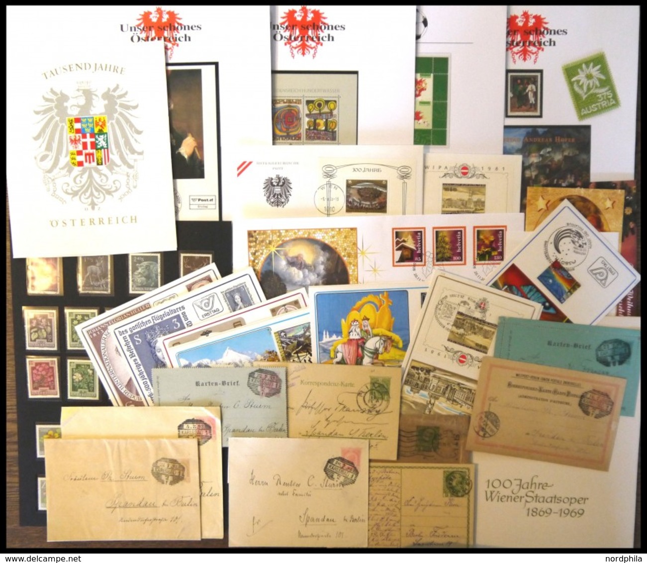 LOTS Brief,** , Ca. 1969-2007, Kleine Partie Maximumkarten, Einzelmarken, Belege Etc., Dazu 10 Ganzsachen Von 1898-1908, - Collections