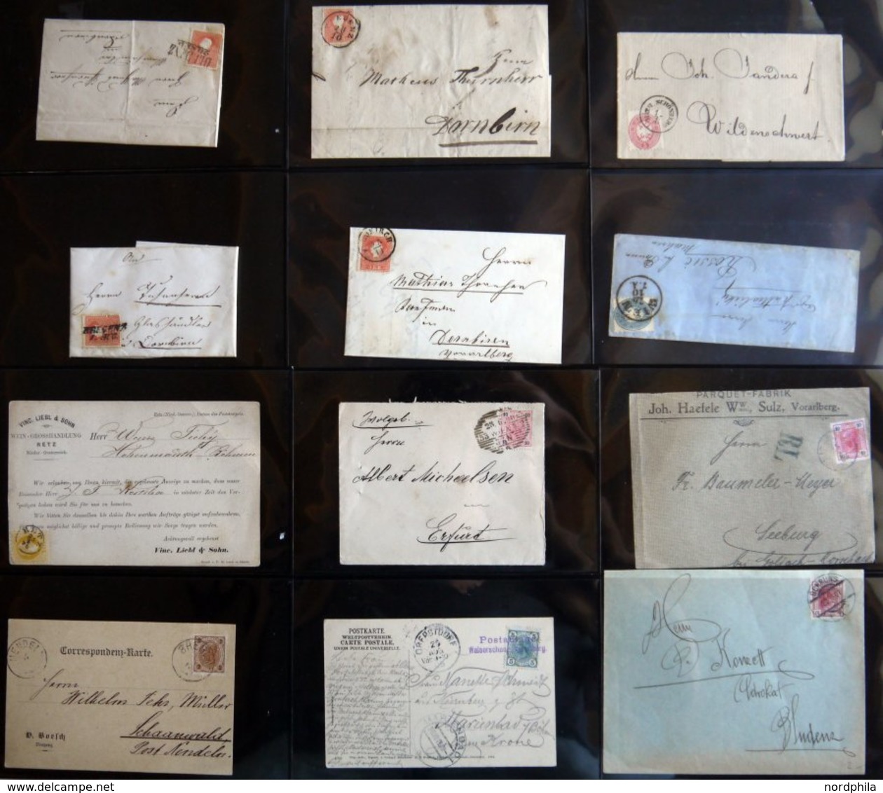 LOTS 1858-1908, Kleine Partie Von 26 Belegen, Feinst/Pracht, Besichtigen! - Colecciones