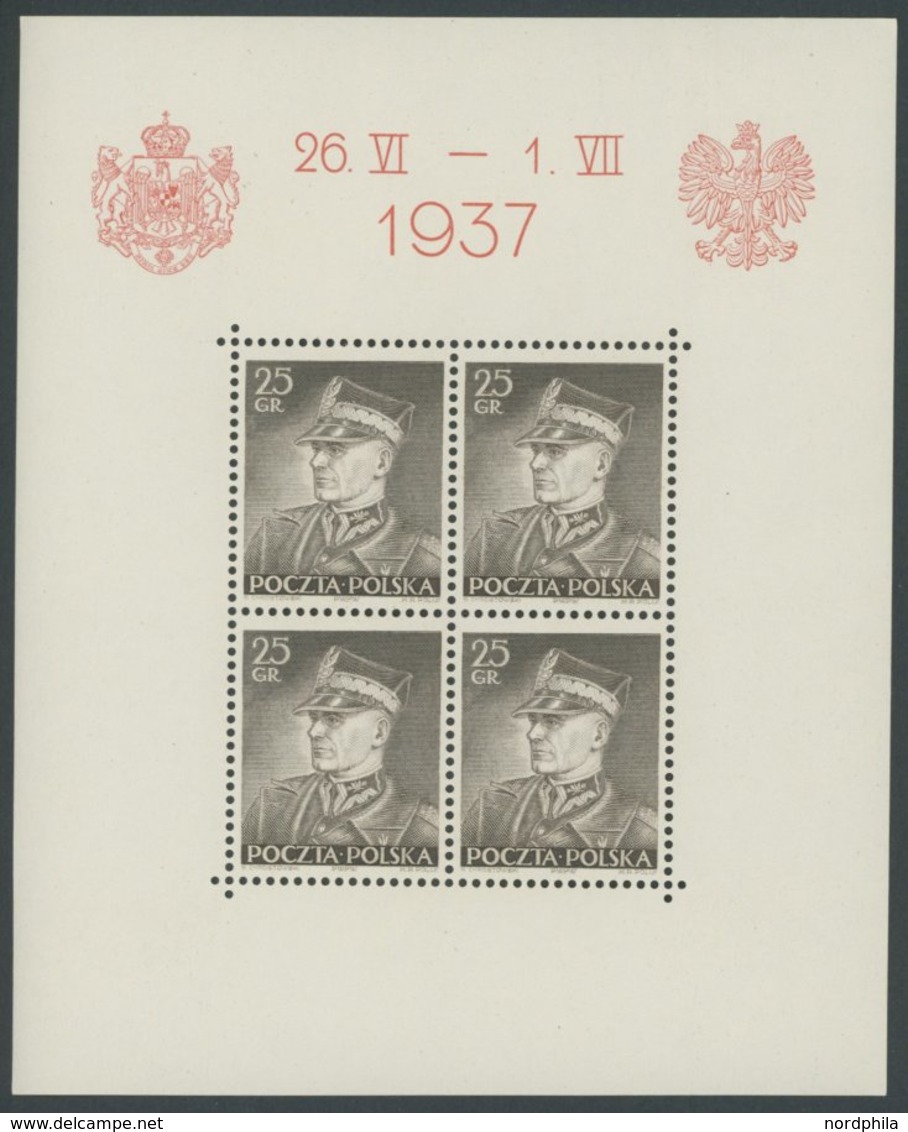 POLEN Bl. 2-4 **, 1937, Besuch Des Königs Von Rumänien, 3 Prachtblocks Mi. 150.- - Sonstige & Ohne Zuordnung