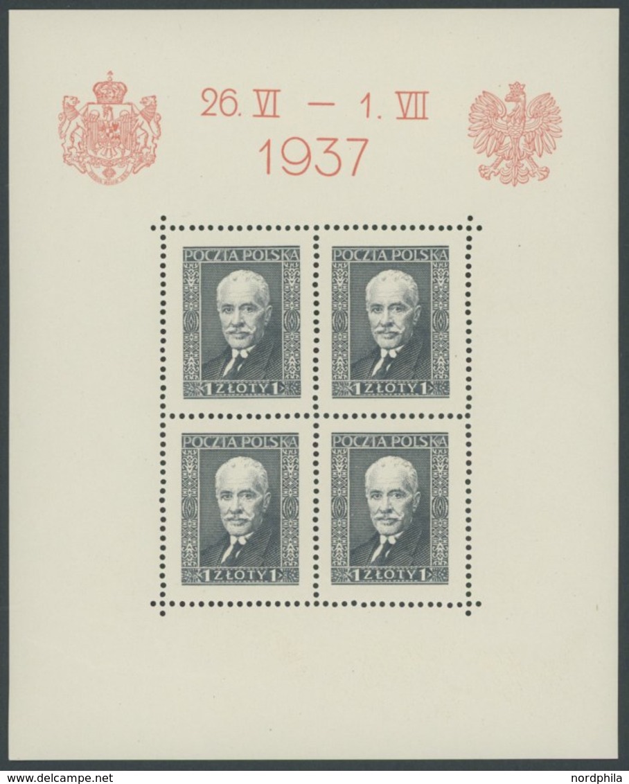 POLEN Bl. 2-4 **, 1937, Besuch Des Königs Von Rumänien, 3 Prachtblocks Mi. 150.- - Otros & Sin Clasificación