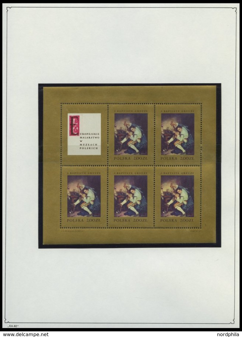 SAMMLUNGEN, LOTS **, Bis Auf Ein Paar Werte Der Jahre 1966/7 Komplette Postfrische Sammlung Polen Von 1966-70 Im KA-BE A - Colecciones