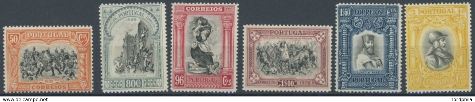 PORTUGAL 440-54,456-71 *, 1927/8, Geschichte Portugals II Und III, Falzrest, 2 Prachtsätze - Usado