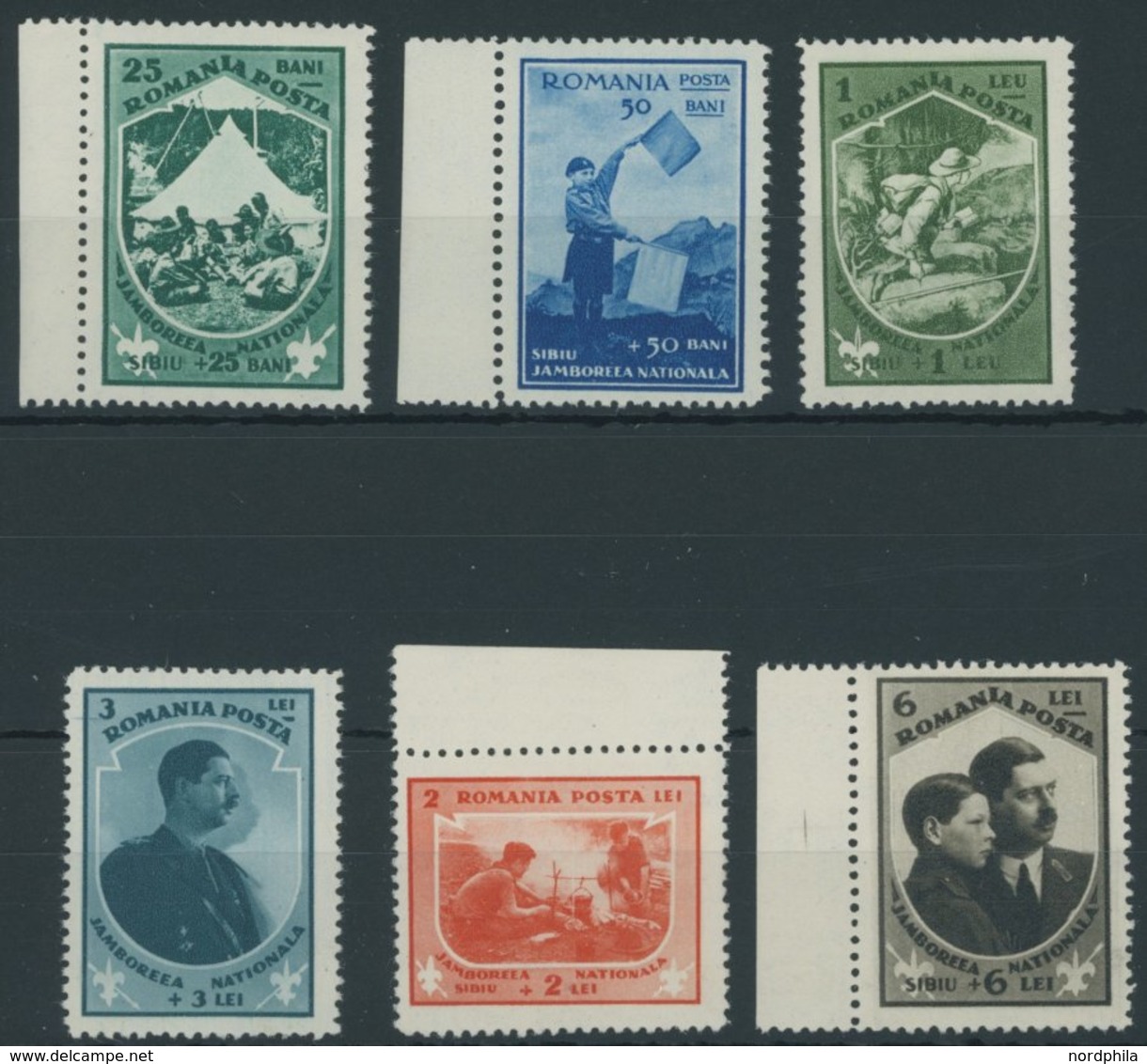 RUMÄNIEN 437-42 **, 1932, Pfadfinderlager Sibiu, Postfrischer Prachtsatz, Mi. 110.- - Otros & Sin Clasificación