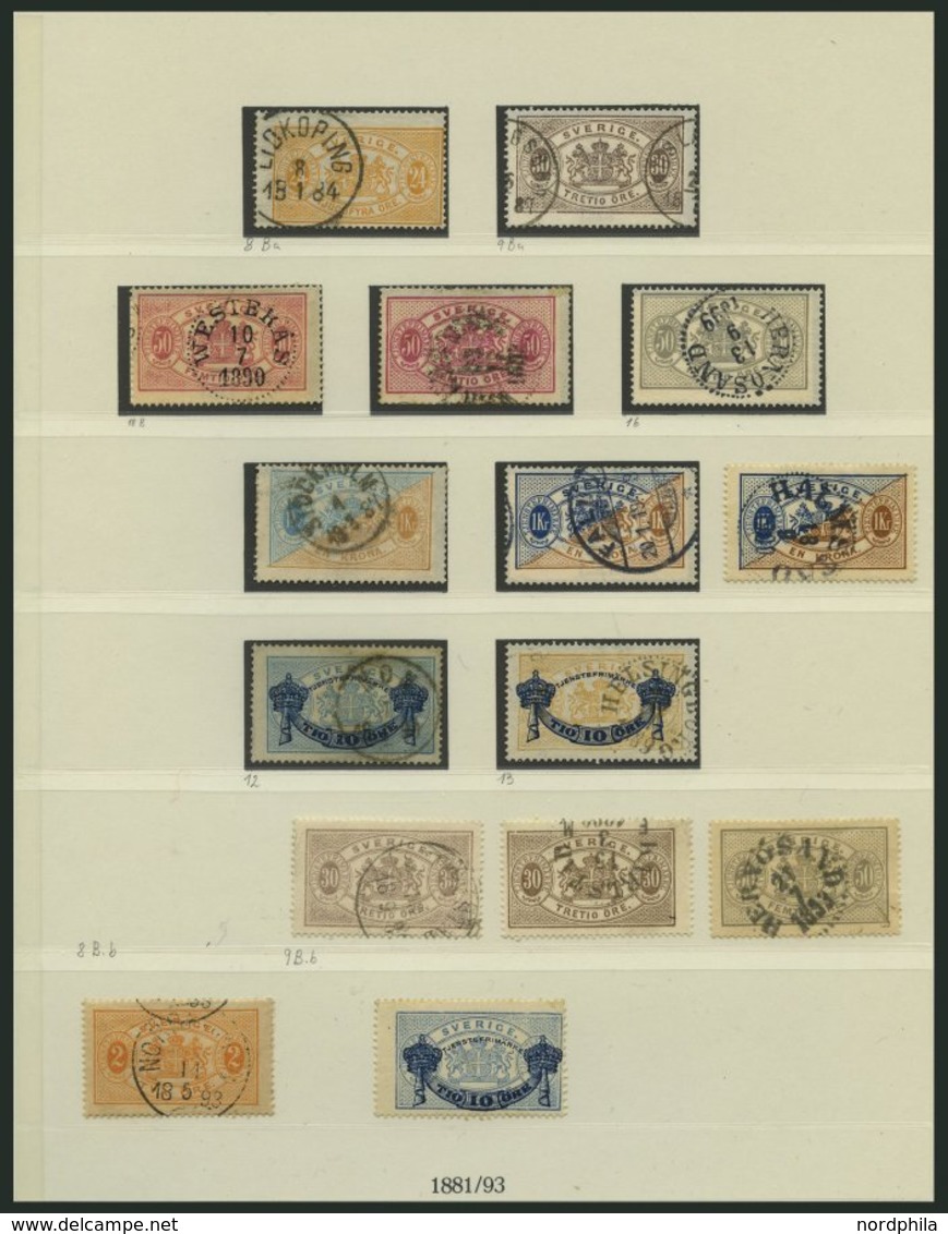 SAMMLUNGEN, LOTS D O, *, 1874-1919, Partie Dienst- Und Portomarken, Etwas Unterschiedlich Mit Vielen Prachtwerten, Mi. ü - Collections